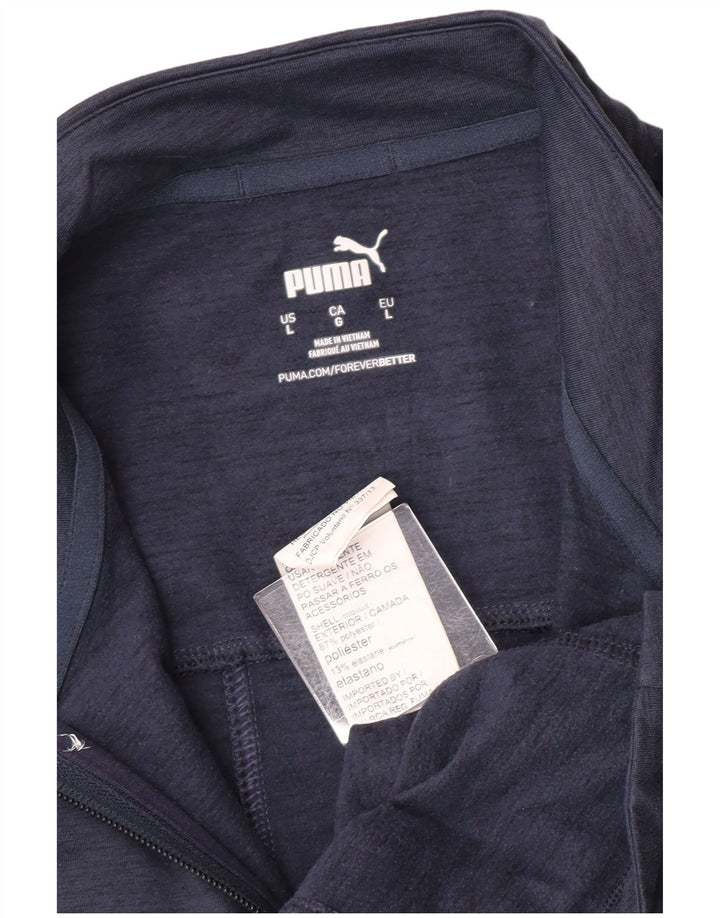 Puma Γυναικεία Αμάνικη αθλητική φόρμα Top Jacket UK 16 Large Navy Blue