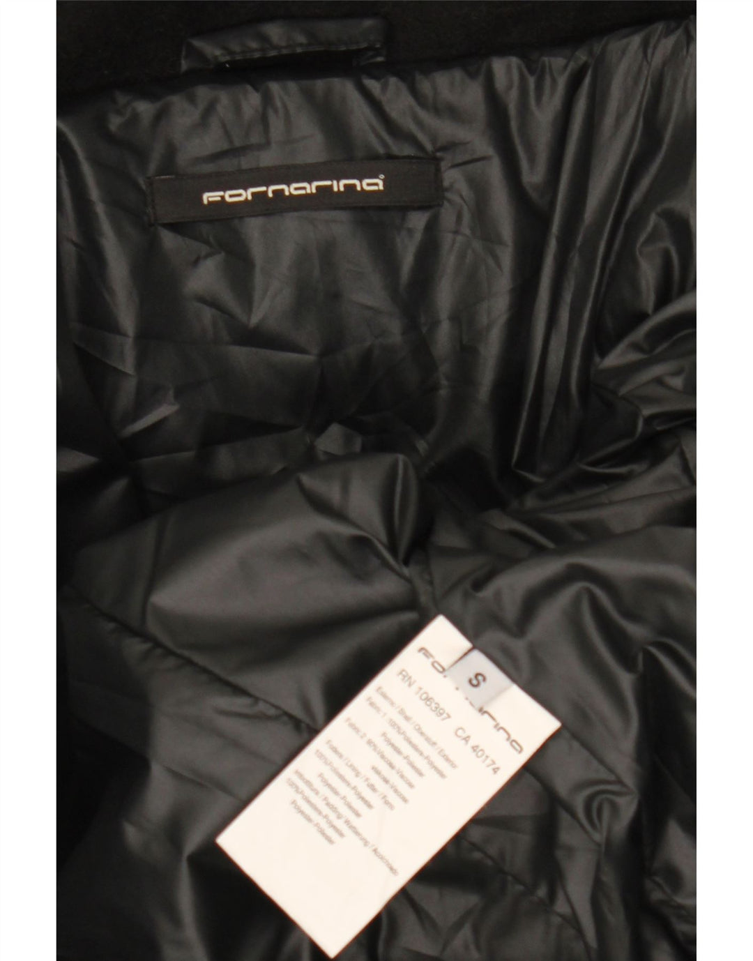 Fornarina Γυναικείο παλτό UK 10 Small Black Polyester