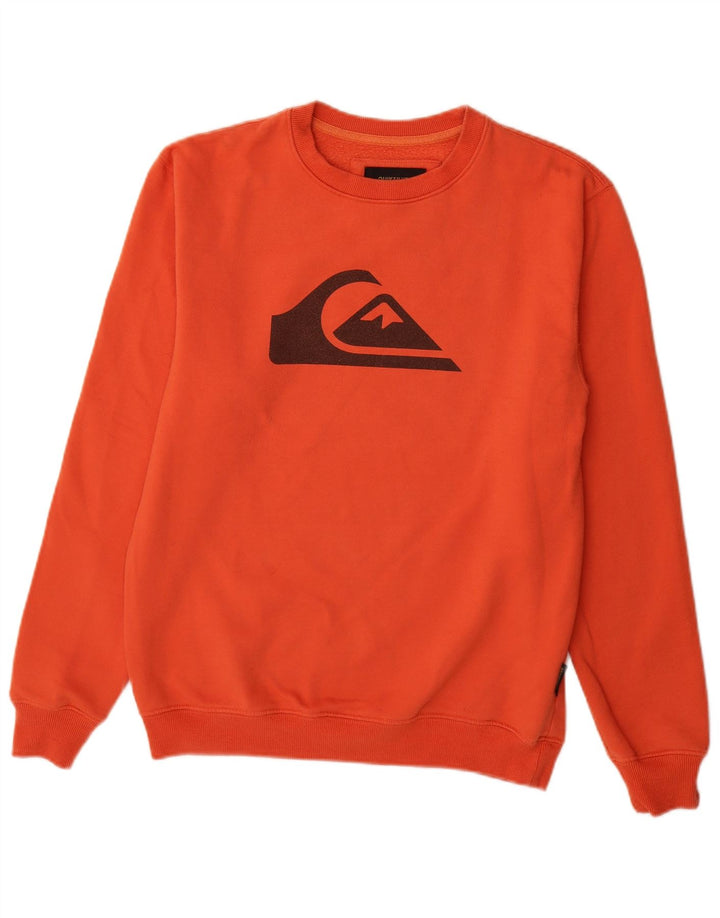Ανδρικό γραφικό φούτερ Quiksilver Jumper Μικρός πορτοκαλί πολυεστέρας