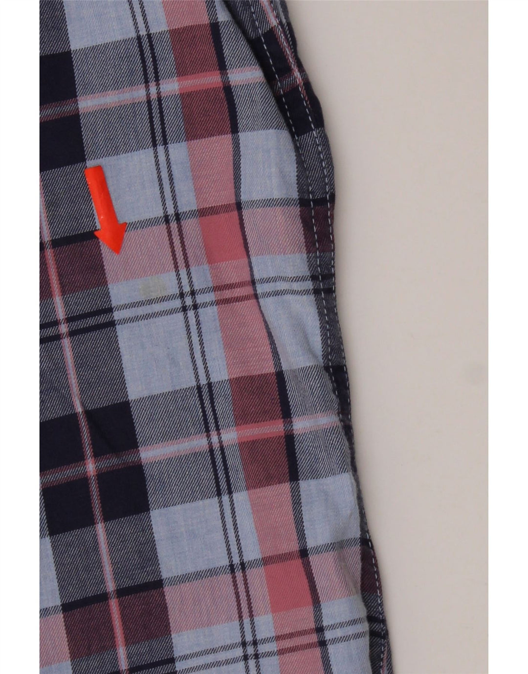 Ανδρικό φανελένιο πουκάμισο Crew Clothing Slim Fit, μεσαίο μπλε βαμβακερό