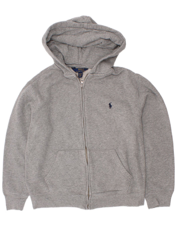 Πουλόβερ Polo Ralph Lauren Boys με κουκούλα με φερμουάρ 10-11 ετών Μεσαίο γκρι βαμβακερό