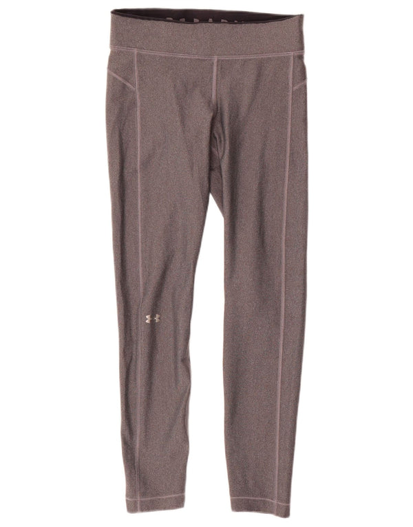 Under Armour Γυναικείο Heat Gear κολάν UK 10 Small Grey Polyester