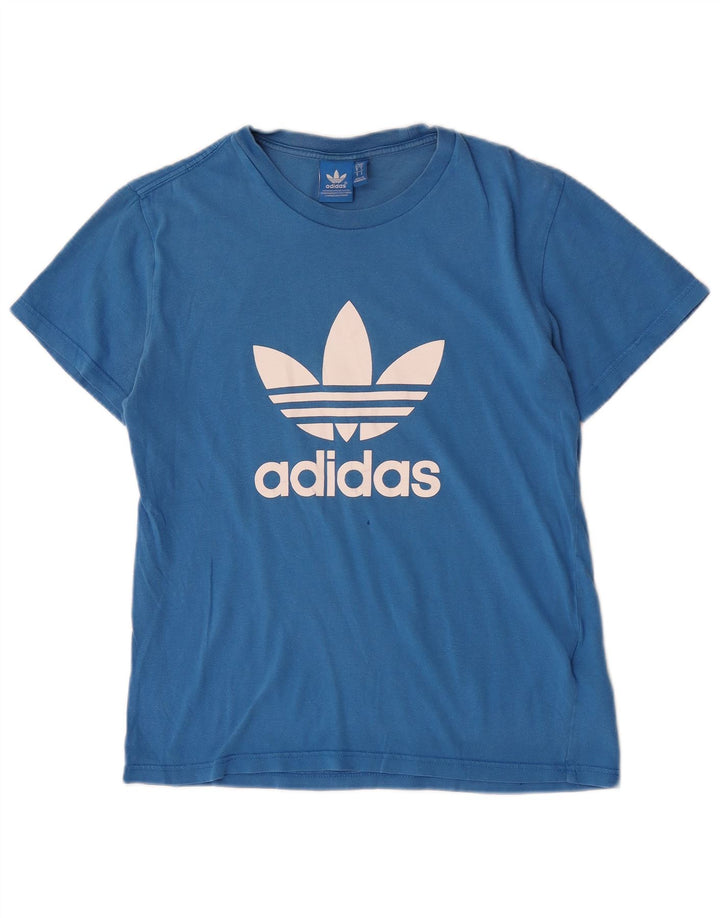 Ανδρικό γραφικό T-Shirt Adidas Top Small Blue βαμβακερό