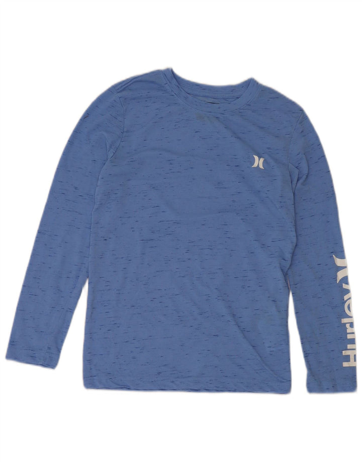 Hurley Boys Graphic Top Μακρύ μανίκι 10-11 ετών Medium Blue Flecked