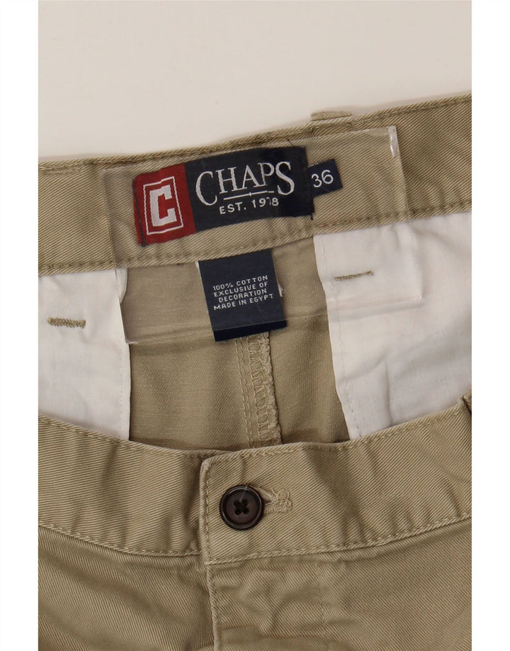 Chaps Ανδρικό σορτς Chino W36 μεγάλο μπεζ βαμβακερό