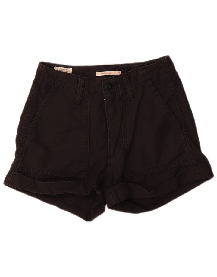 Γυναικείο σορτς chino Levi's Ribcage W26 Μικρό μαύρο βαμβακερό