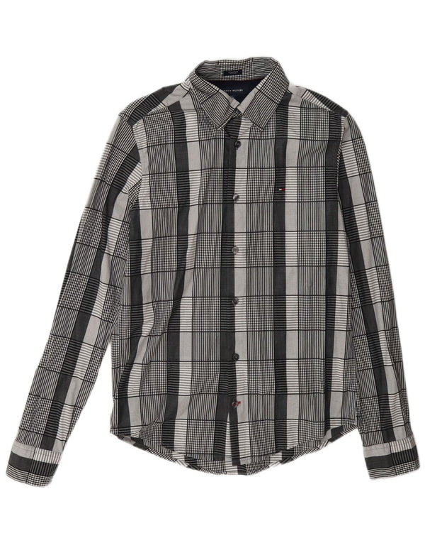 Ανδρικό πουκάμισο Tommy Hilfiger New York Fit XS Grey Check Cotton