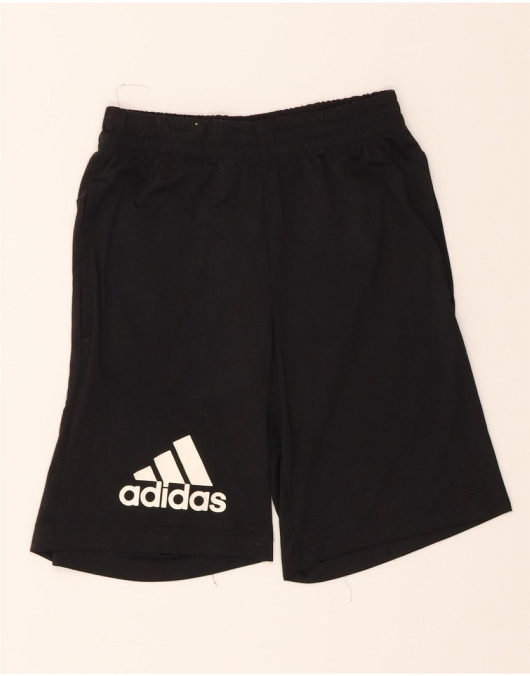 ADIDAS Boys Climalite Sport Shorts 11-12 Years Black Polyester Vintage Adidas and Second-Hand Adidas from Messina Hembry 