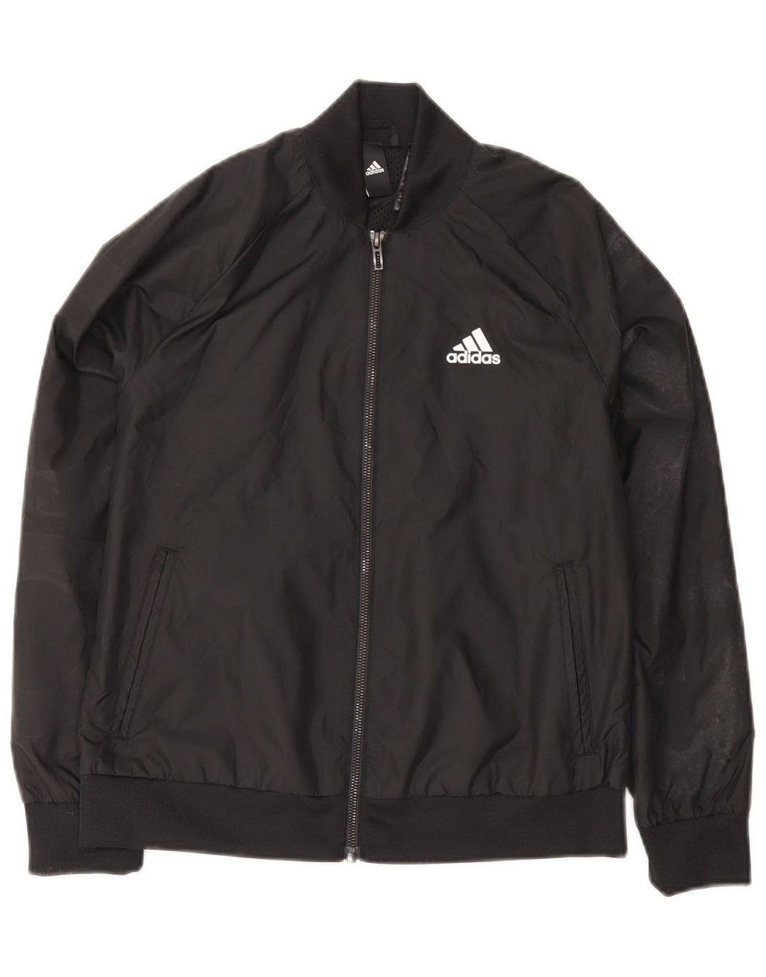 Adidas Γυναικείο Bomber Jacket UK 4/6 XS Μαύρο Πολυεστέρας