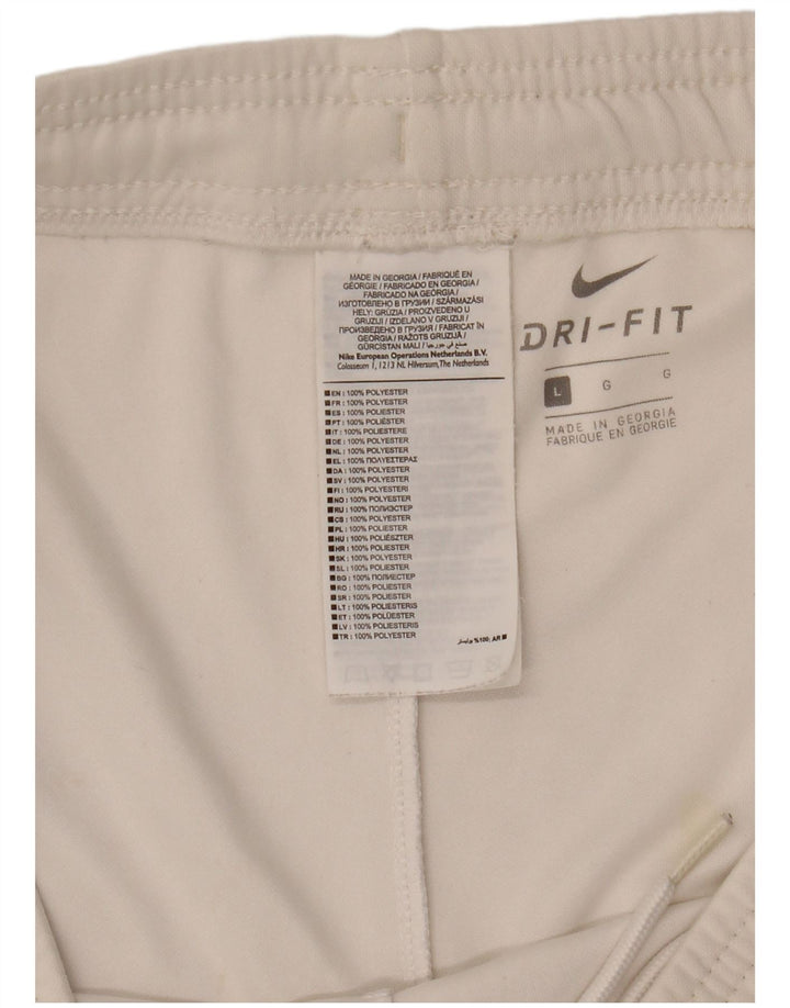 Ανδρικό αθλητικό σορτς Nike Dri Fit με μεγάλο λευκό πολυεστέρα