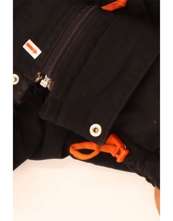 NAPAPIJRI Ανδρικό μπουφάν με κουκούλα αντιανεμικό UK 38 μεσαίο μαύρο πολυαμίδιο