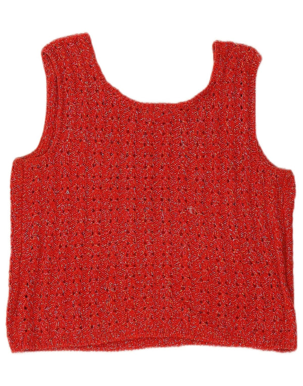 Valentino Γυναικεία Πλεκτή Μπλούζα Τοπ UK 12 Medium Red