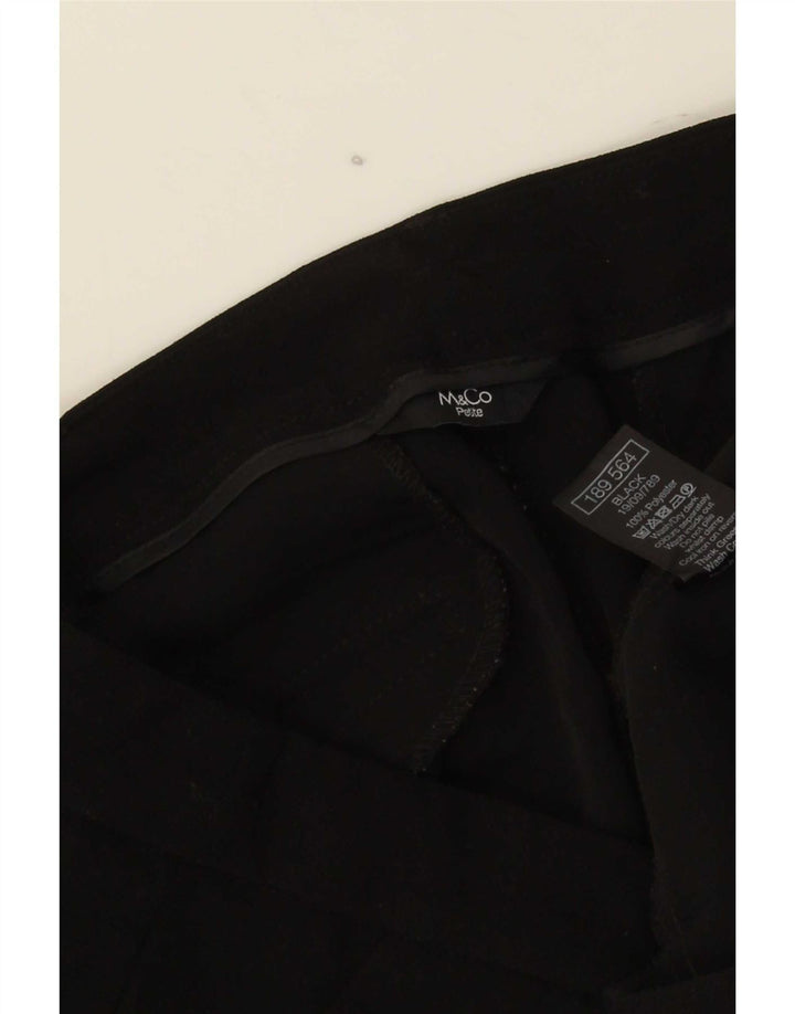 M&Co Γυναικείο Slim παντελόνι Chino UK 12 Medium W32 L25 Μαύρο Πολυεστέρας