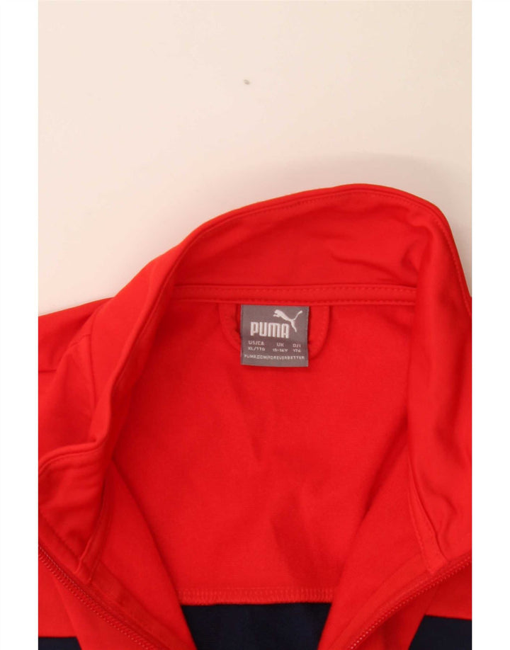 Puma Boys Φόρμα Μπλούζα 15-16 Ετών Κόκκινο Colourblock