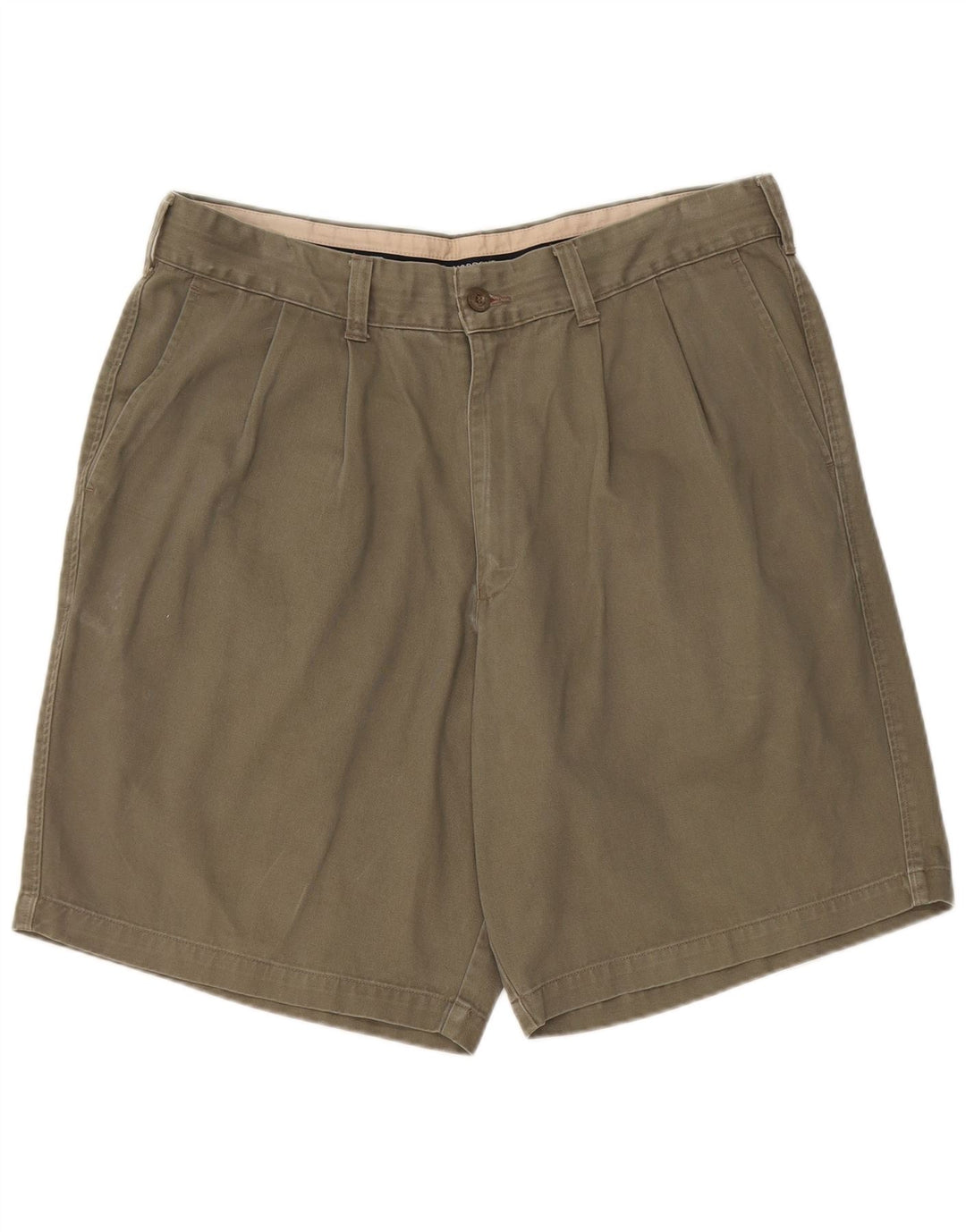 Marks & Spencer Ανδρικό σορτς Chino με καρφίτσες μπλε Harbour W36 Large Khaki