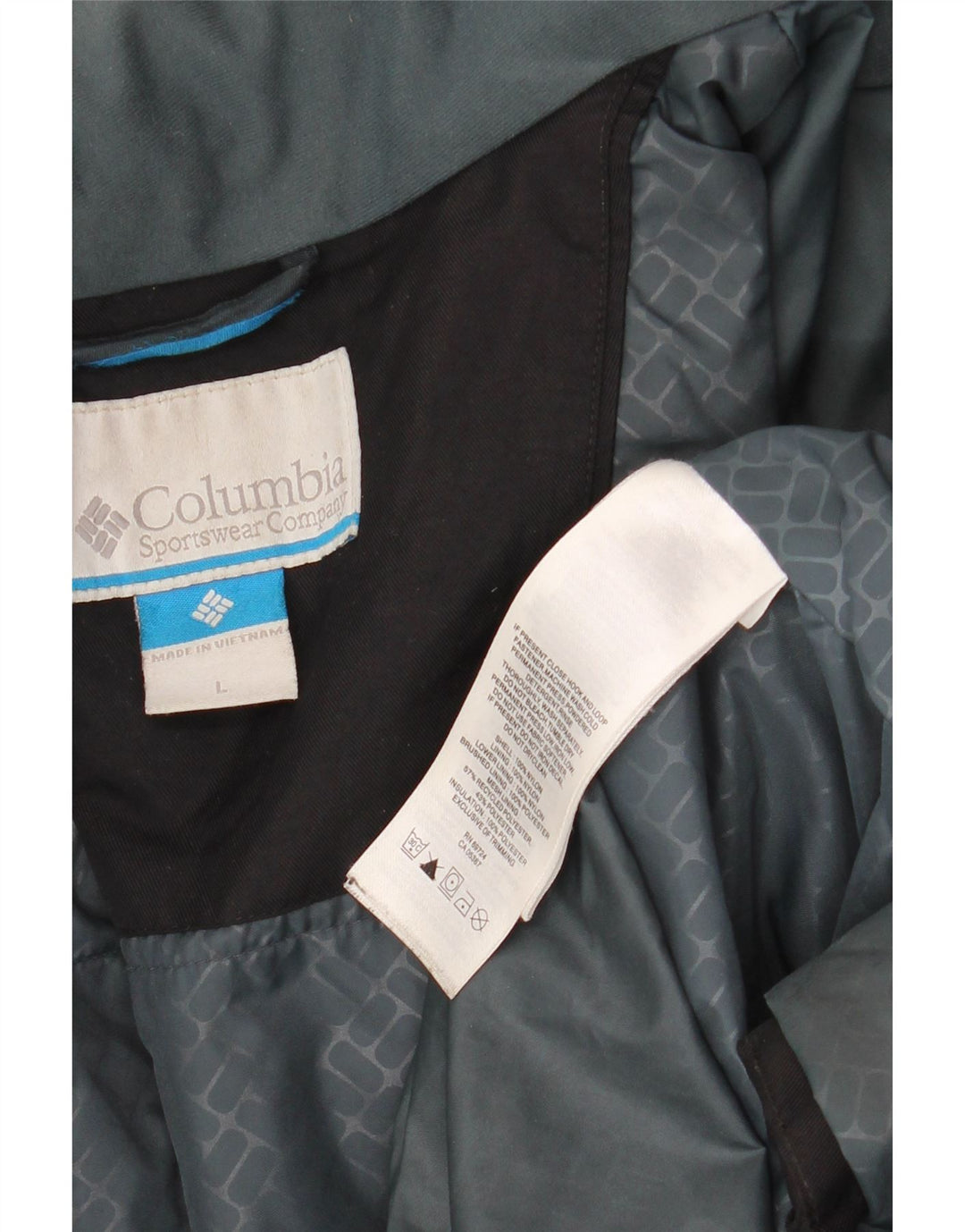 Ανδρικό μπουφάν Ανεμοδράστη Columbia UK 40 Large Black Nylon