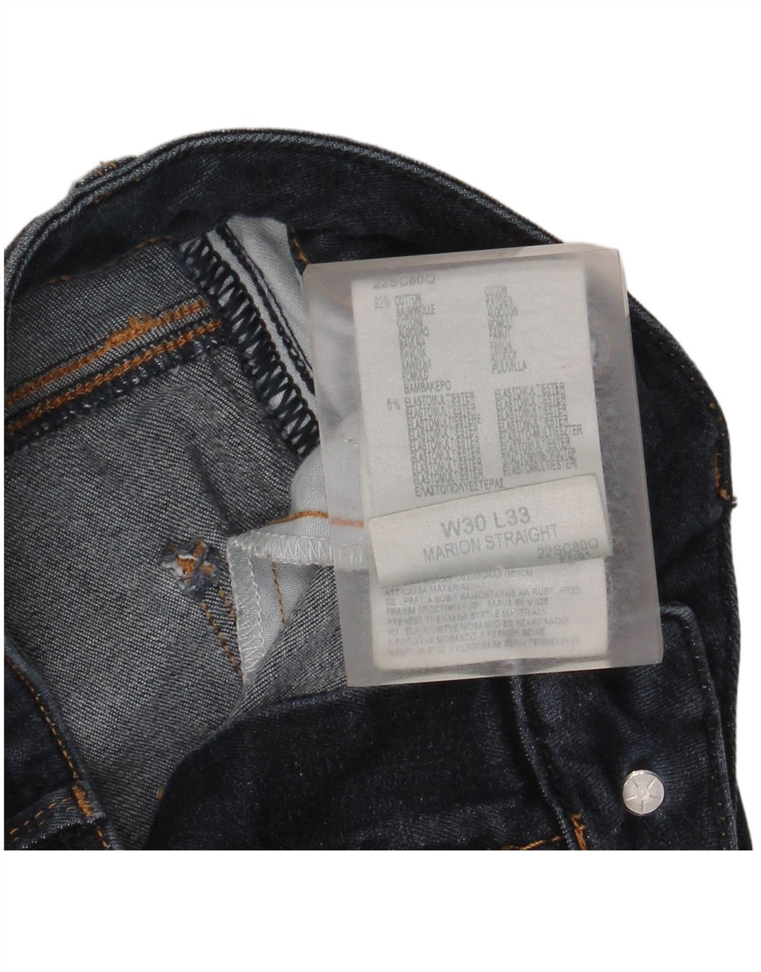 LEE Γυναικείο Τζιν Marion Straight W30 L33 Μπλε βαμβακερό