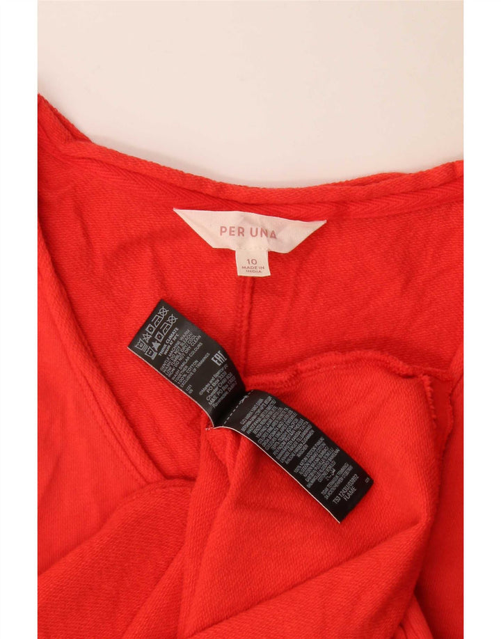 Marks & Spencer Γυναικεία ανά Una Oversized Top 3/4 μανίκια UK 10 Small Red