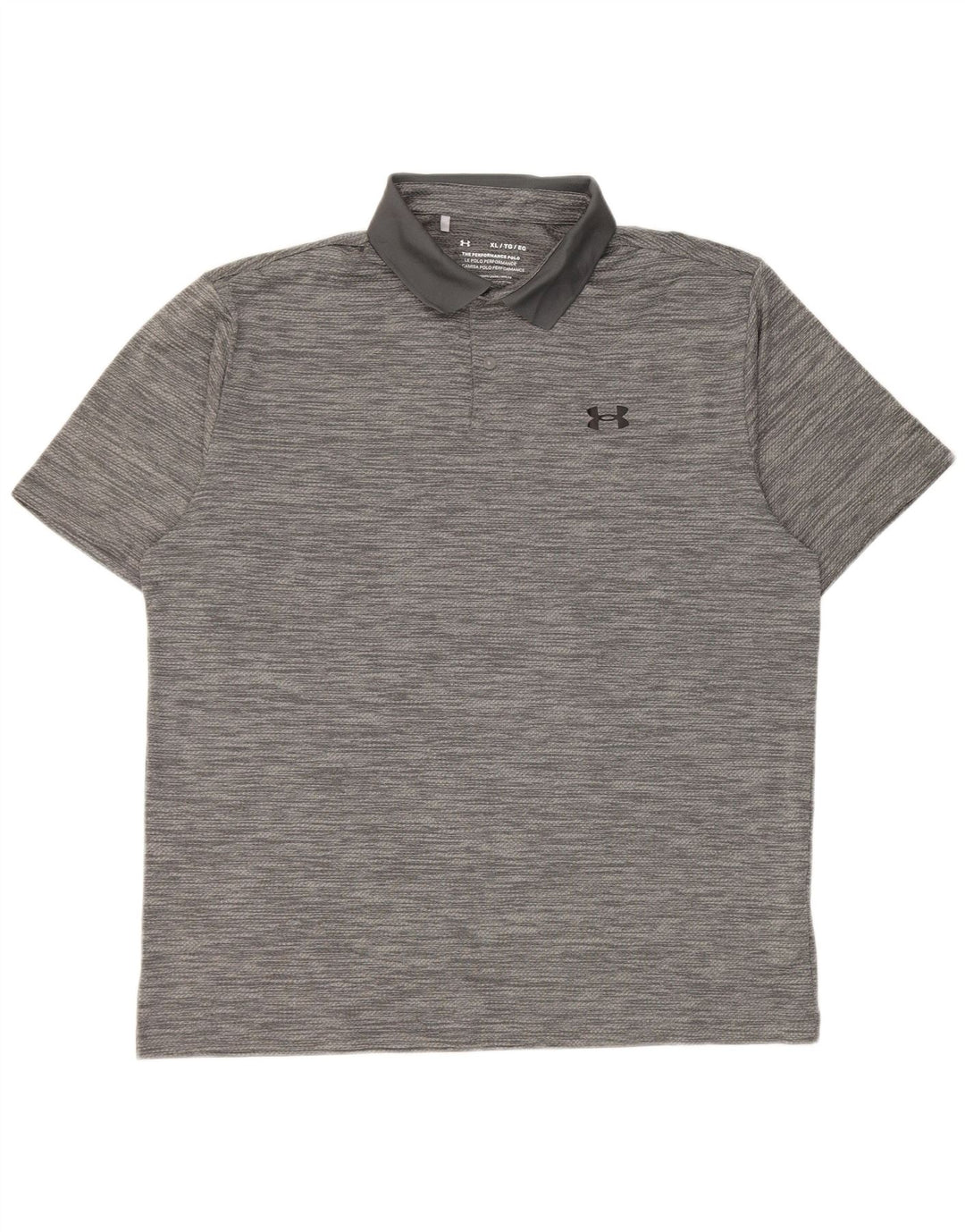 Under Armour Ανδρικό πουκάμισο Polo XL με γκρι λείανση πολυεστέρα