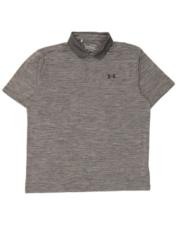 Under Armour Ανδρικό πουκάμισο Polo XL με γκρι λείανση πολυεστέρα