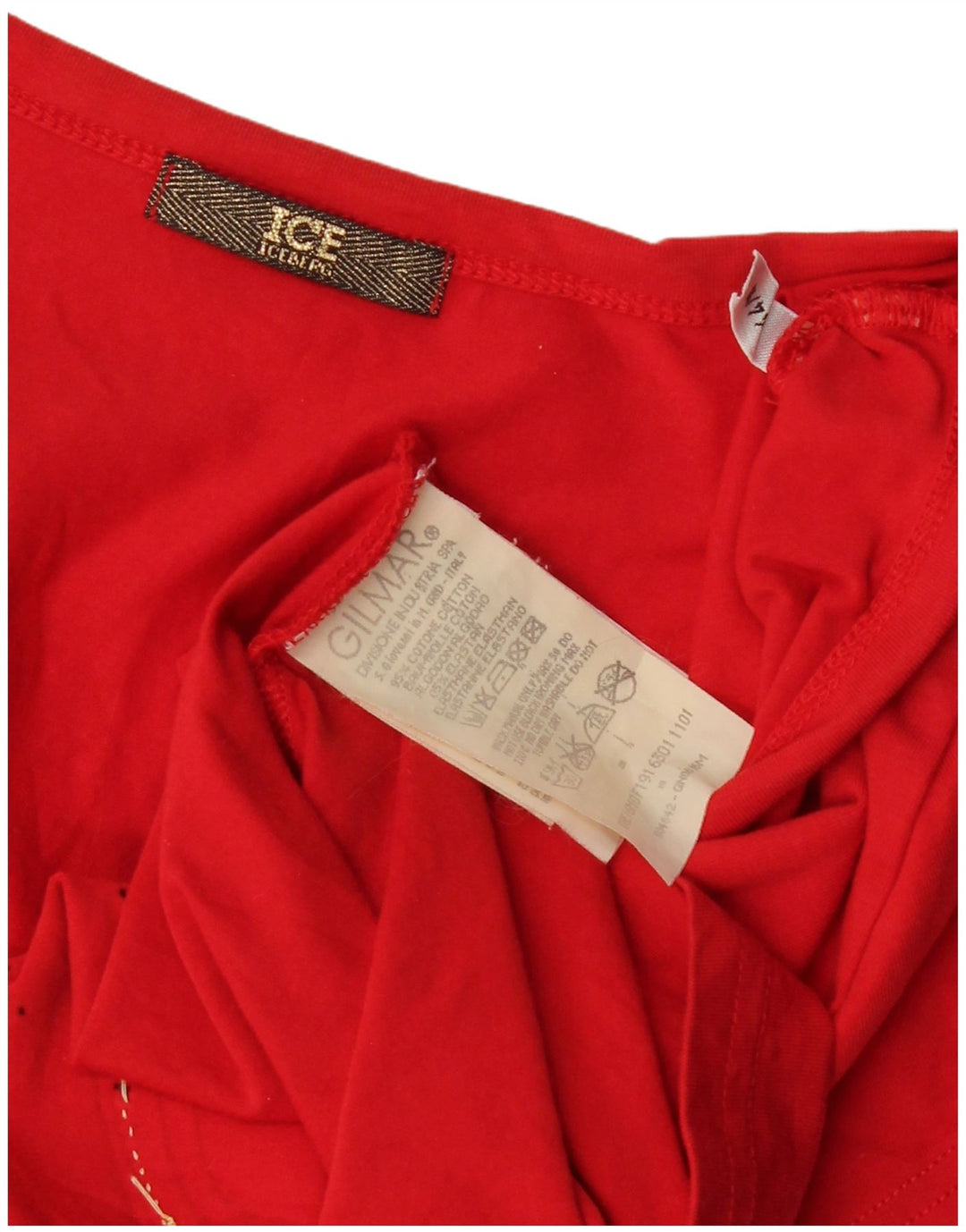 Γυναικείο μπλουζάκι γραφικό Popeye ICEBERG Top 12 μεσαίο κόκκινο βαμβακερό