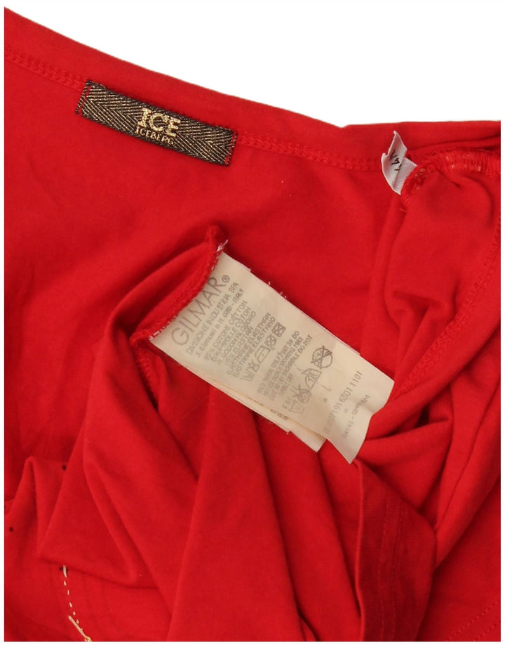 Γυναικείο μπλουζάκι γραφικό Popeye ICEBERG Top 12 μεσαίο κόκκινο βαμβακερό