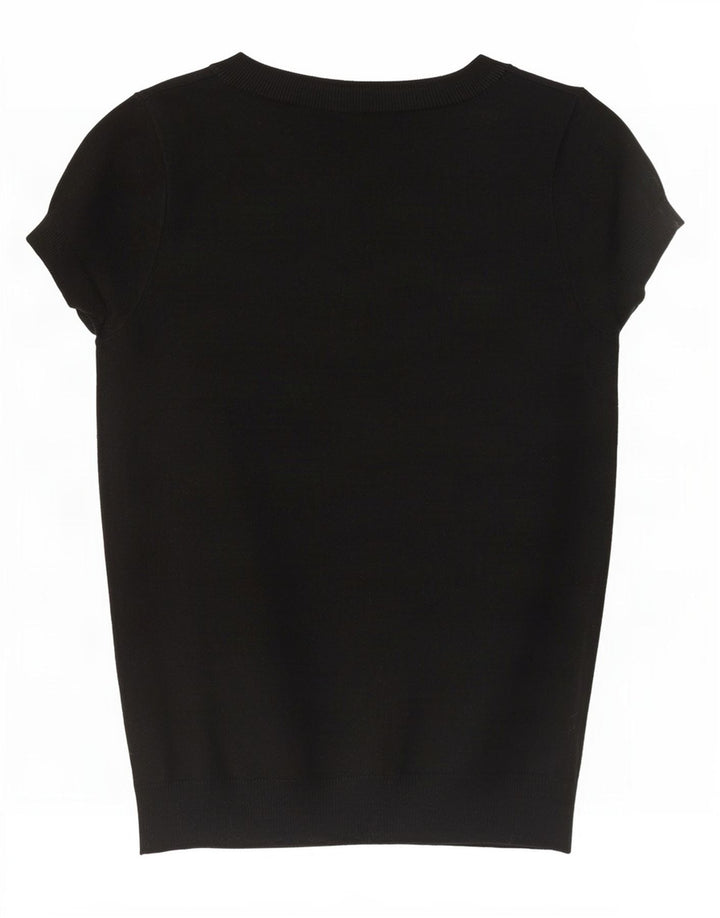 Zara Γυναικείο T-Shirt Top UK 14 Large Black