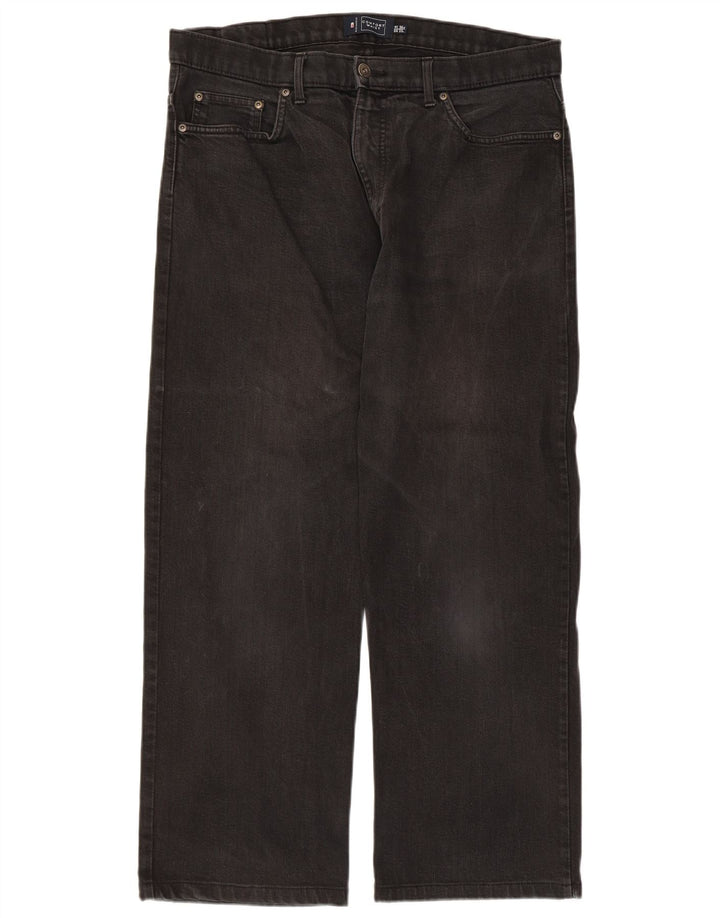 Ανδρικό τζιν ίσιο Marks & Spencer W36 L27 Μαύρο βαμβακερό