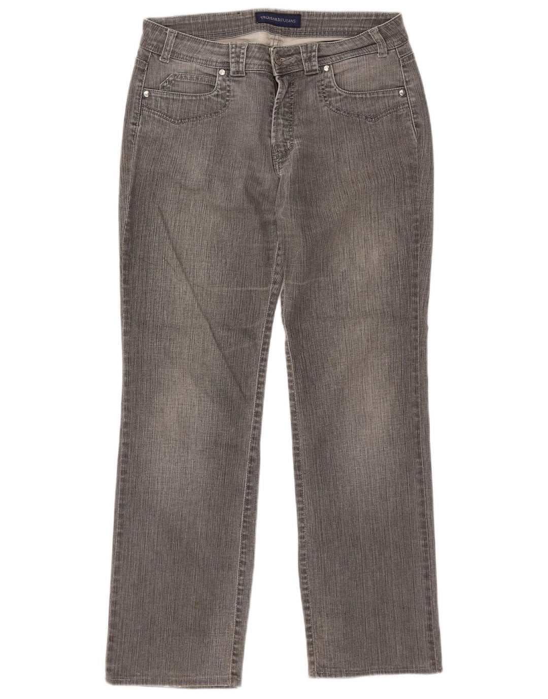 Γυναικείο τζιν Trussardi ίσιο W29 L30 Γκρι βαμβακερό
