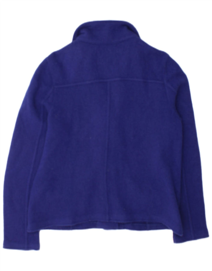 Laura Ashley Γυναικείο σακάκι blazer 4 κουμπιών UK 14 Medium Blue Wool
