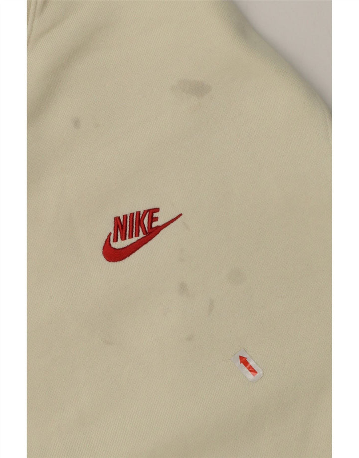 Ανδρικό φούτερ Nike, βαμβακερό, μεγάλο σε ανοιχτό λευκό χρώμα