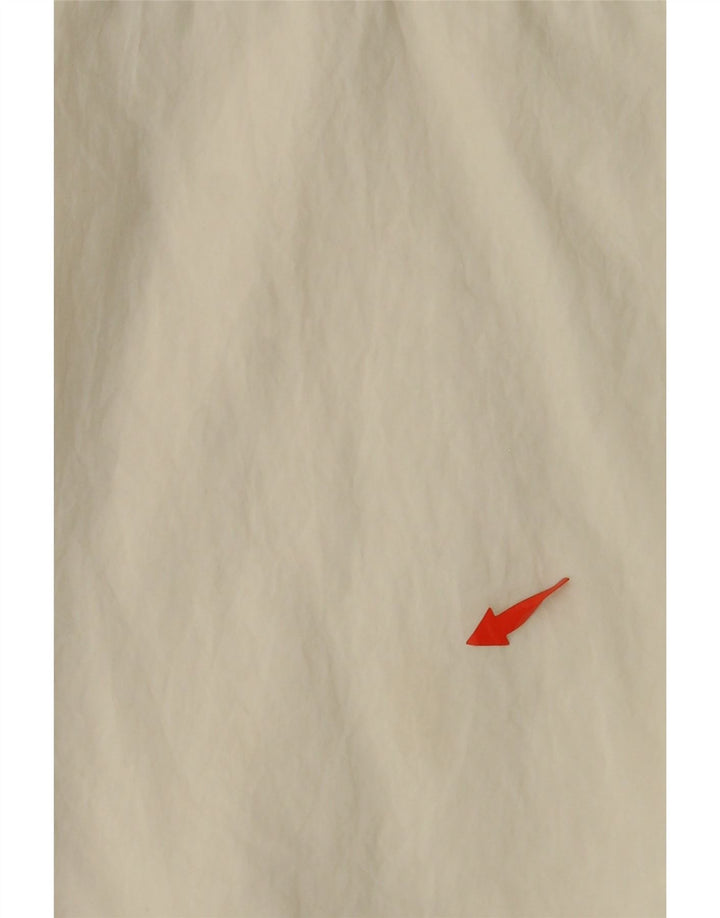 Ανδρική φόρμα αθλητικής φόρμας NIKE με γραφική κουκούλα Μπουφάν, μικρό σε ανοιχτό λευκό νάιλον