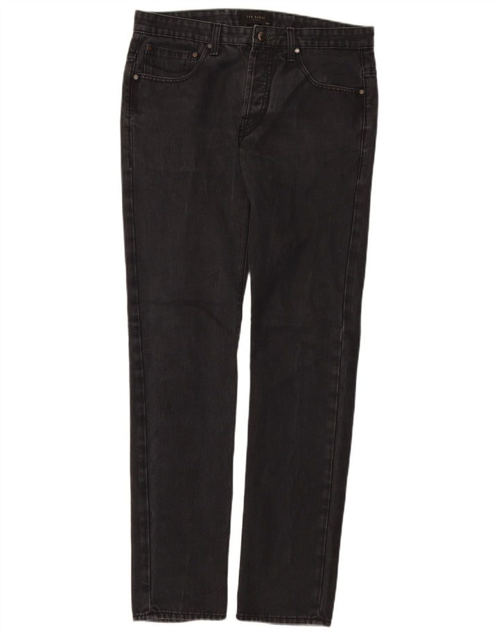 Ted Baker Γυναικείο Slim Jeans W30 L31 Μαύρο βαμβακερό