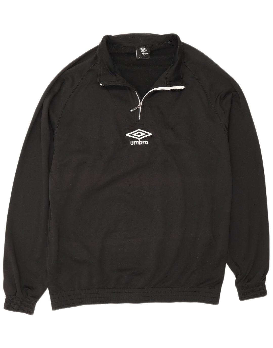 Ανδρική φόρμα πουλόβερ με φερμουάρ Umbro Top Large Μαύρο Πολυεστέρας