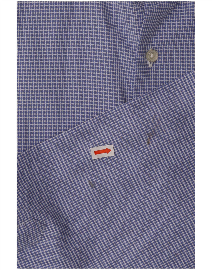 Ανδρικό πουκάμισο FAY 42 16 1/2 μεγάλο βαμβακερό μπλε στίγματα