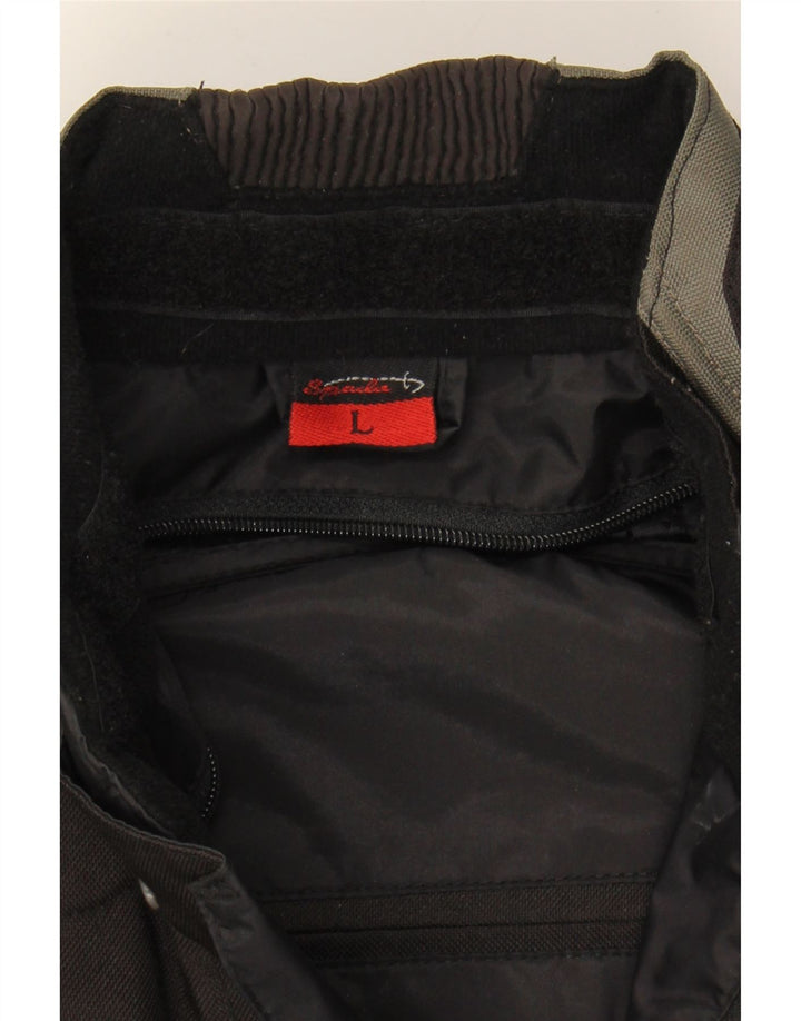 SPADA Mens Racer Jacket UK 40 Large Black Colourblock Polyamide Vintage Spada and Second-Hand Spada from Messina Hembry 