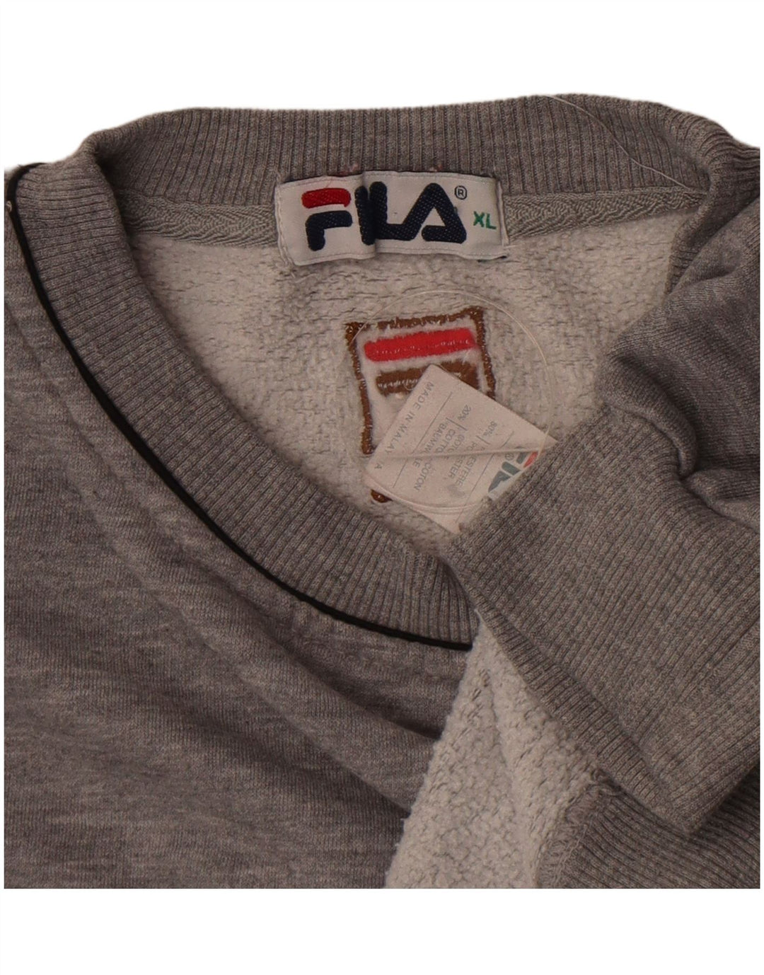 Fila Γυναικείο Φούτερ μεγάλου μεγέθους Jumper UK 18 XL Γκρι Πολυεστέρας