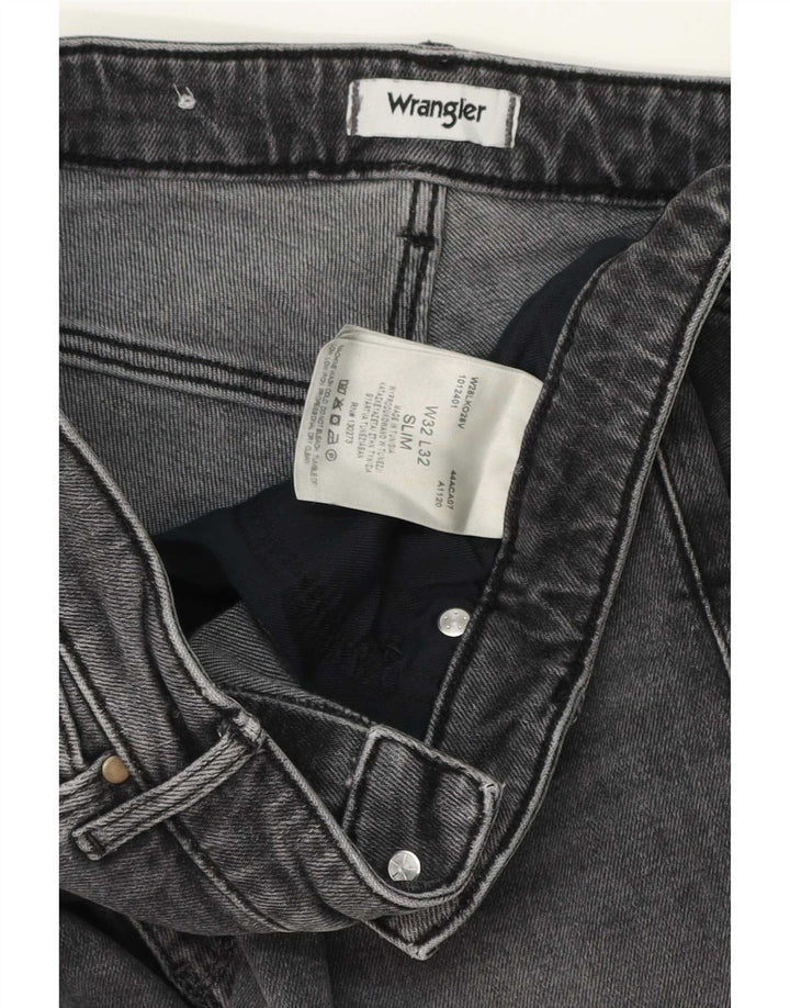 Ανδρικό τζιν Wrangler Slim W32 L32 Γκρι βαμβακερό