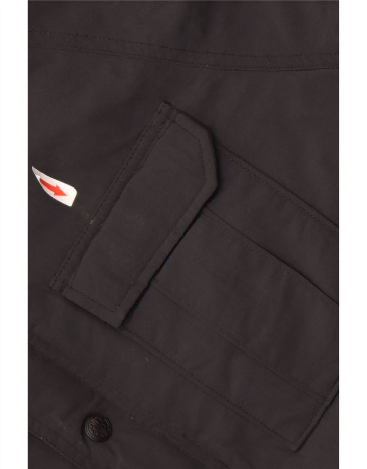 Ανδρικό μπουφάν με κουκούλα Levi's UK 38 Medium Black Polyamide