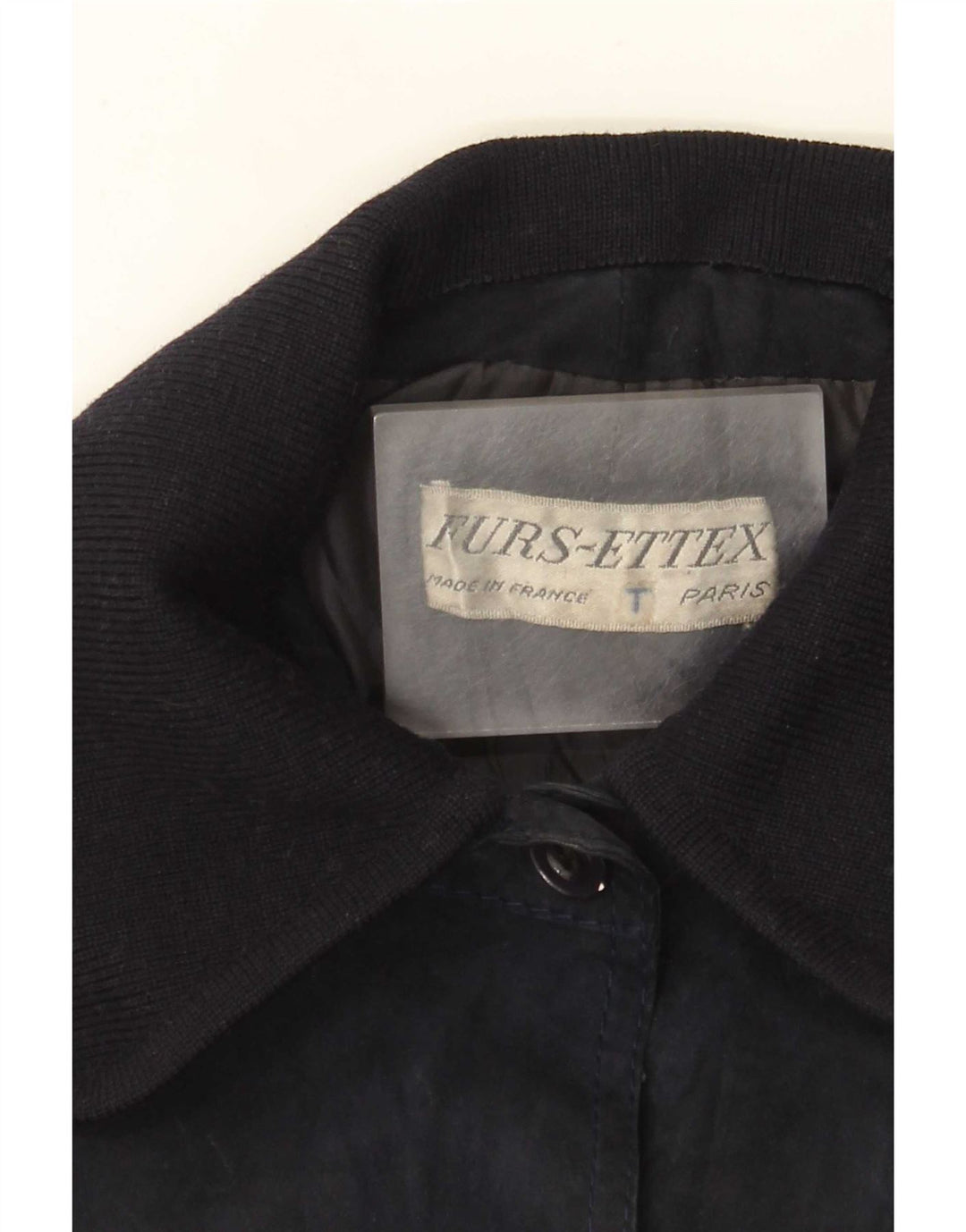 Vintage γυναικείο σουέτ πανωφόρι UK 10 Small Navy Blue