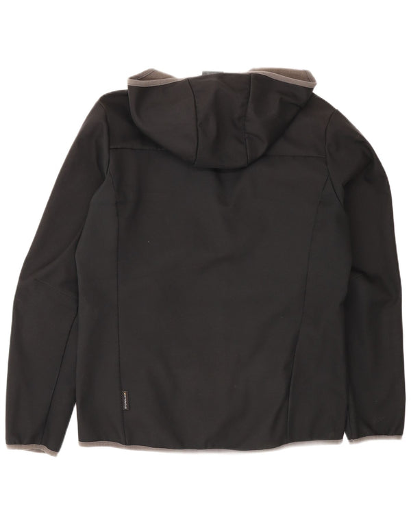 Ανδρικό μπουφάν με κουκούλα Jack Wolfskin UK 36/38 Medium Black Sports