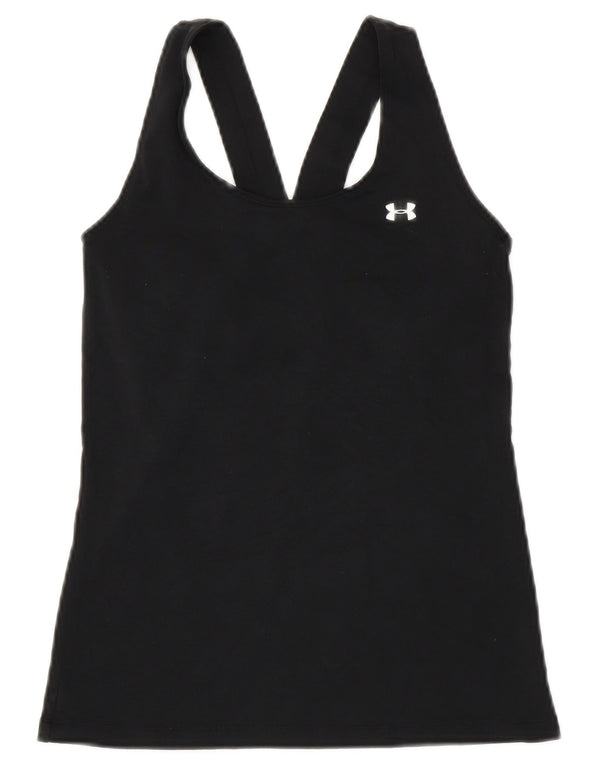 Under Armour Γυναικείο Heat Gear Γιλέκο Top UK 8 Small Black Polyester