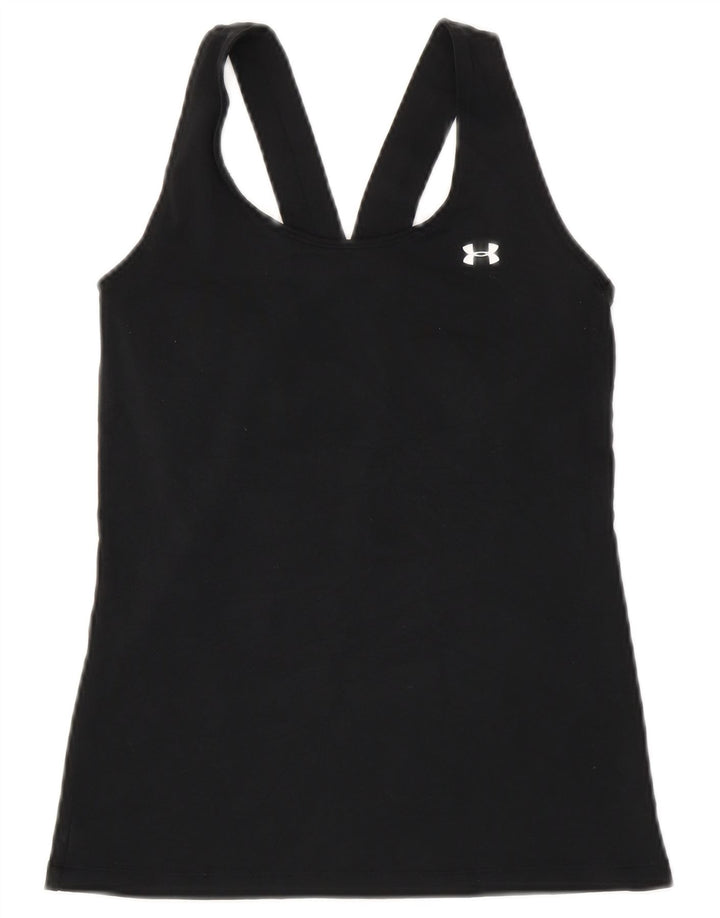 Under Armour Γυναικείο Heat Gear Γιλέκο Top UK 8 Small Black Polyester