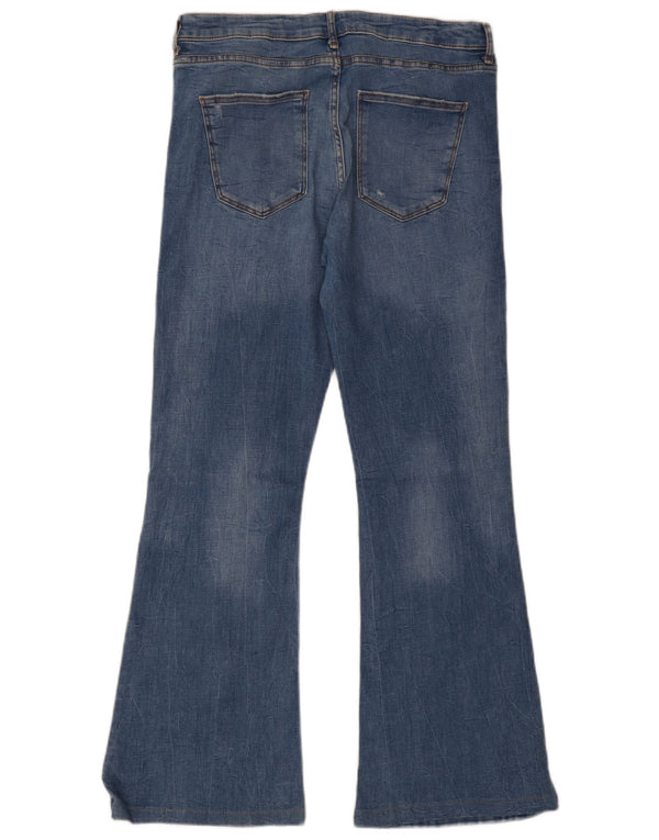 Zara Γυναικείο Τζιν με φλάντζα EU 44 XL W34 L31 Μπλε βαμβακερό