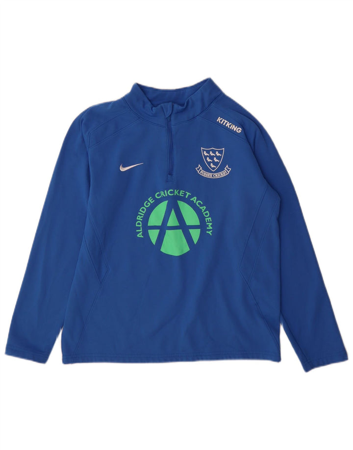 Φόρμα Nike Boys Graphic με φερμουάρ πουλόβερ φόρμα 13-14 ετών XL μπλε