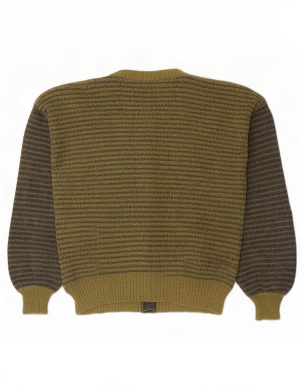 Vintage γυναικεία ζακέτα πουλόβερ UK 18 XL Πράσινο γεωμετρικό μοχέρ