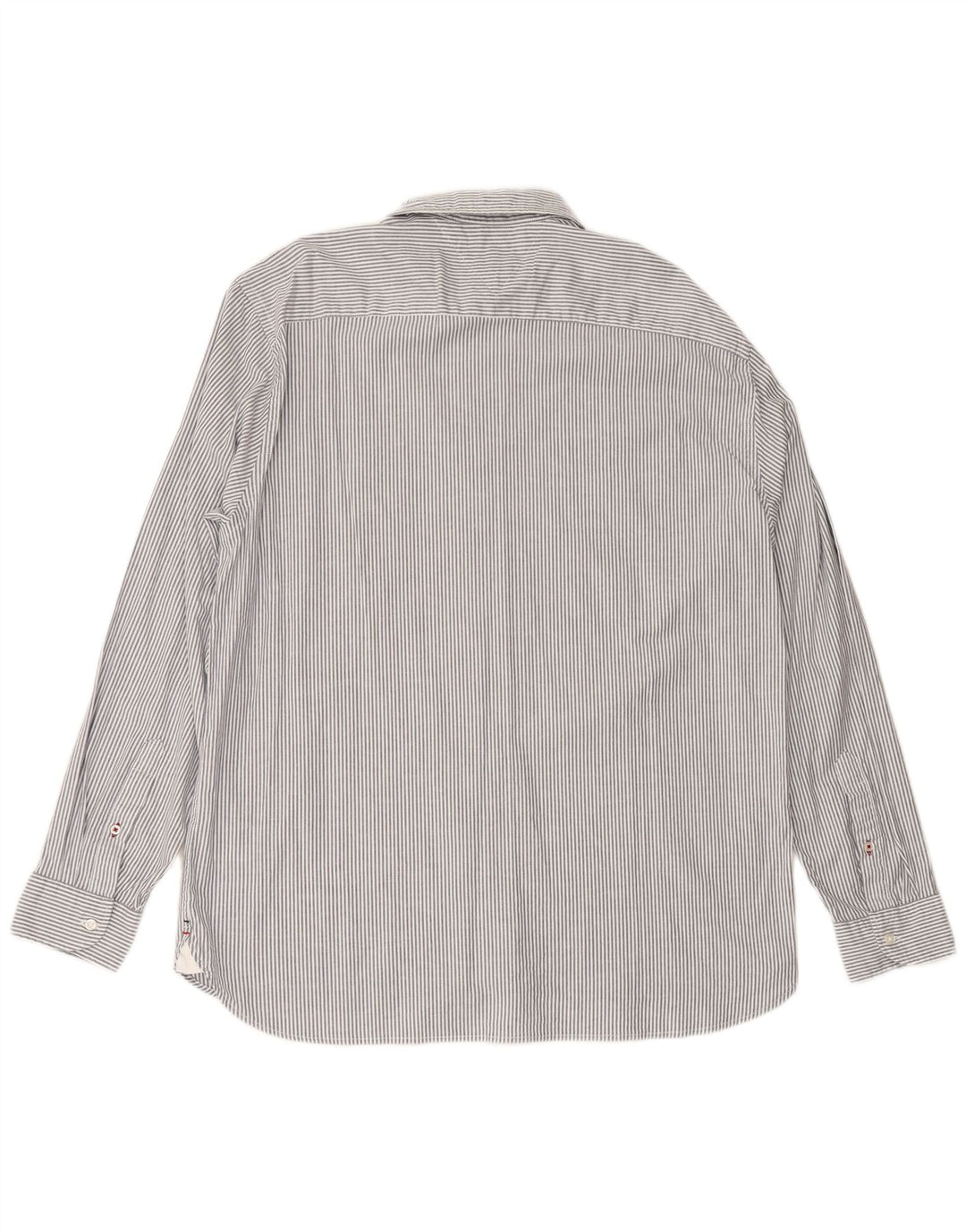 TOMMY HILFIGER Ανδρικό πουκάμισο με κανονική εφαρμογή 2XL Γκρι βαμβακερό ριγέ