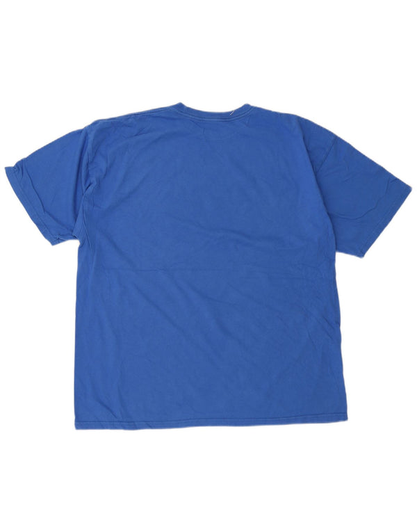 Ανδρικό γραφικό T-Shirt Hurley Top XL Blue Cotton