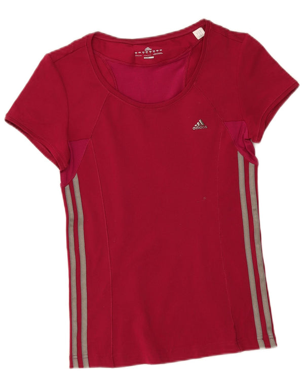 Adidas Γυναικείο T-Shirt Climacool Top 12 μεσαίου κόκκινου πολυεστέρα σπορ