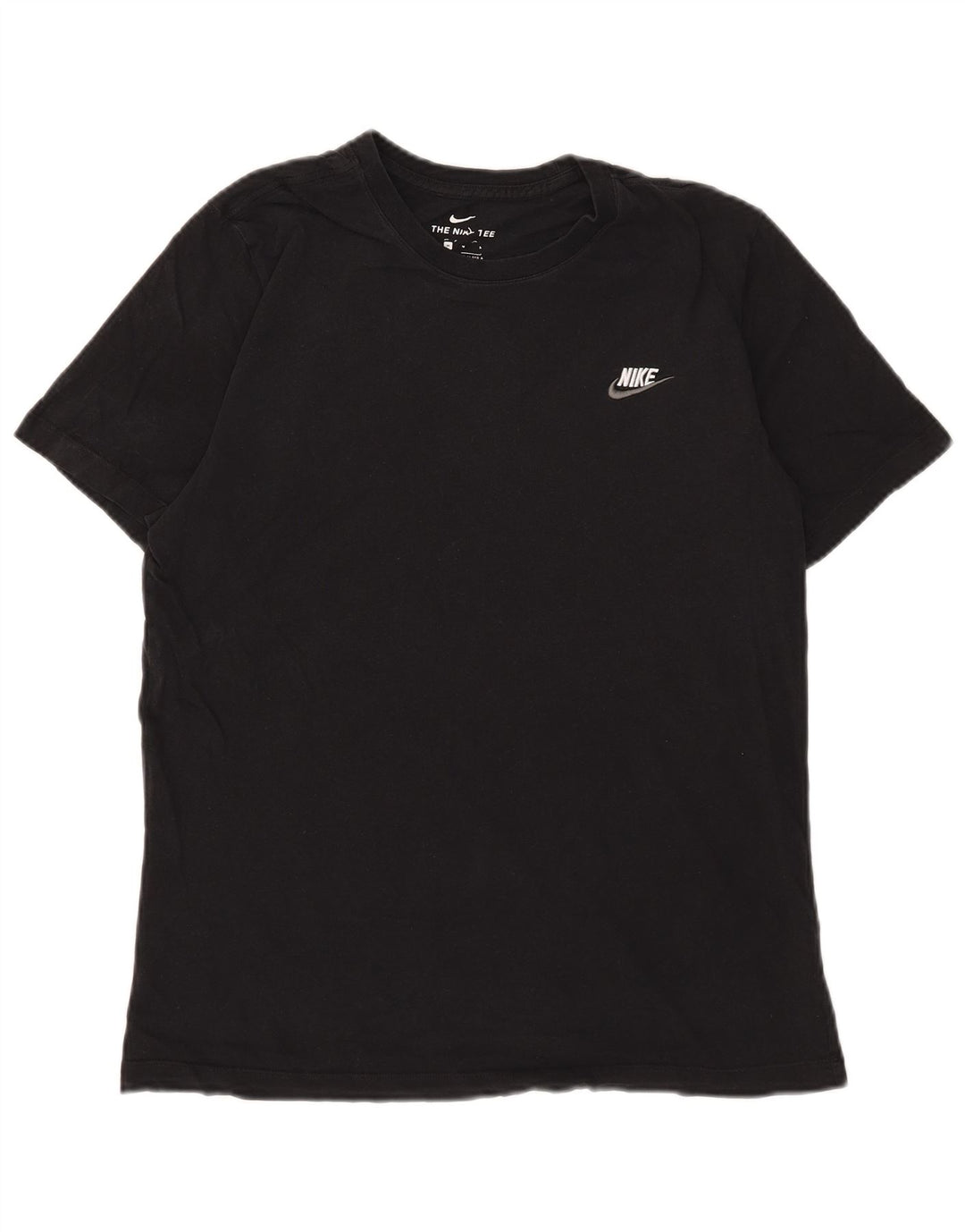 Ανδρικό γραφικό μπλουζάκι Nike, μεσαίο μαύρο βαμβακερό